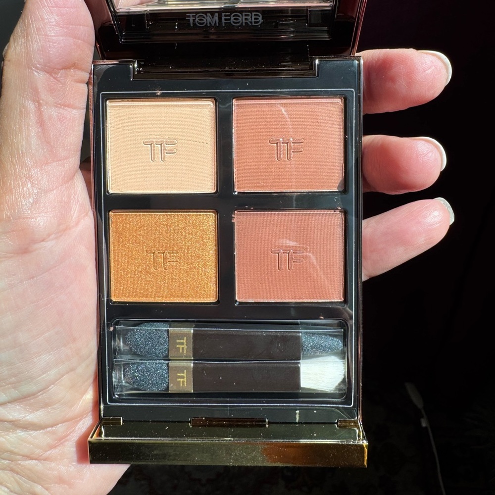 Tom Ford Quad Palette with Peach and Gold Hues
